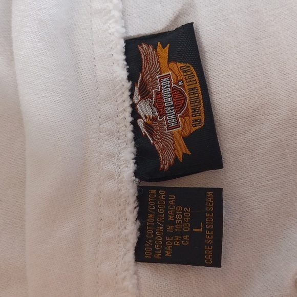 Harley Davidson White Shorts Overalls Women's L - Picture 16 of 16